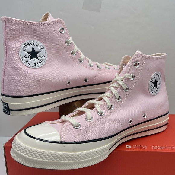 Converse Men’s A10527F
CHUCK 70 HI
PINK FROSTING/EGRET/BLACK High-Top Sneakers - Picture 8 of 16
